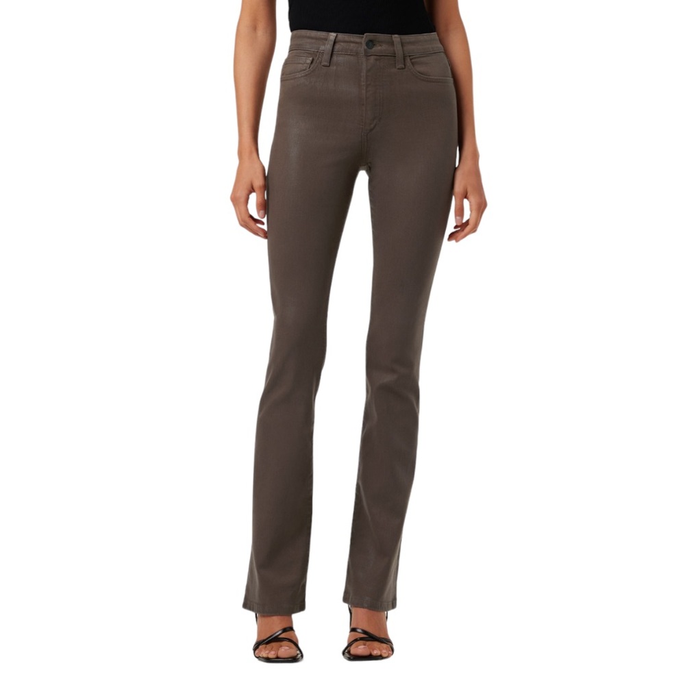NWT Joe’s HIGH RISE BOOTCUT Brown (Choco) Shiny Jeans, Size 25